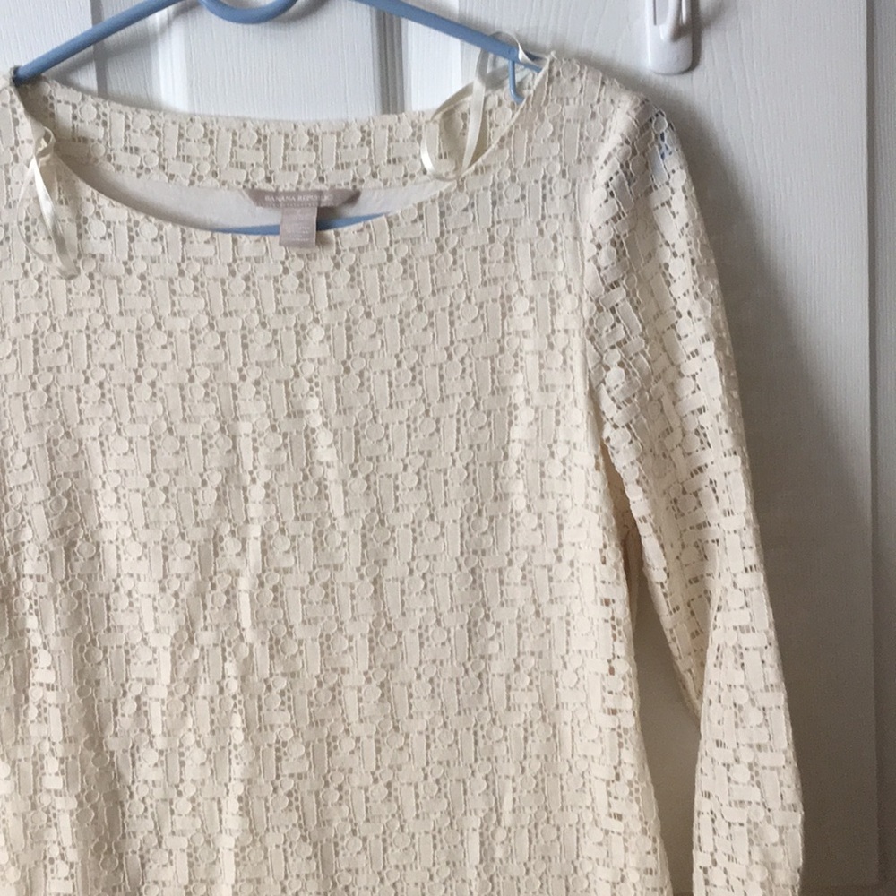 Classic cream Banana Republic dress